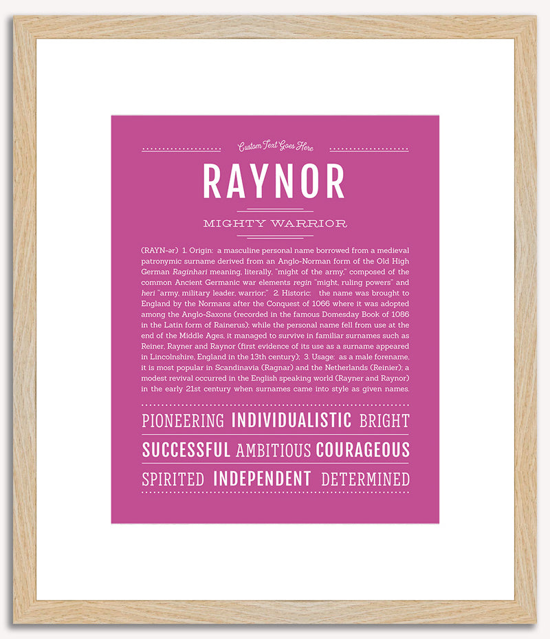 Raynor | Name Art Print