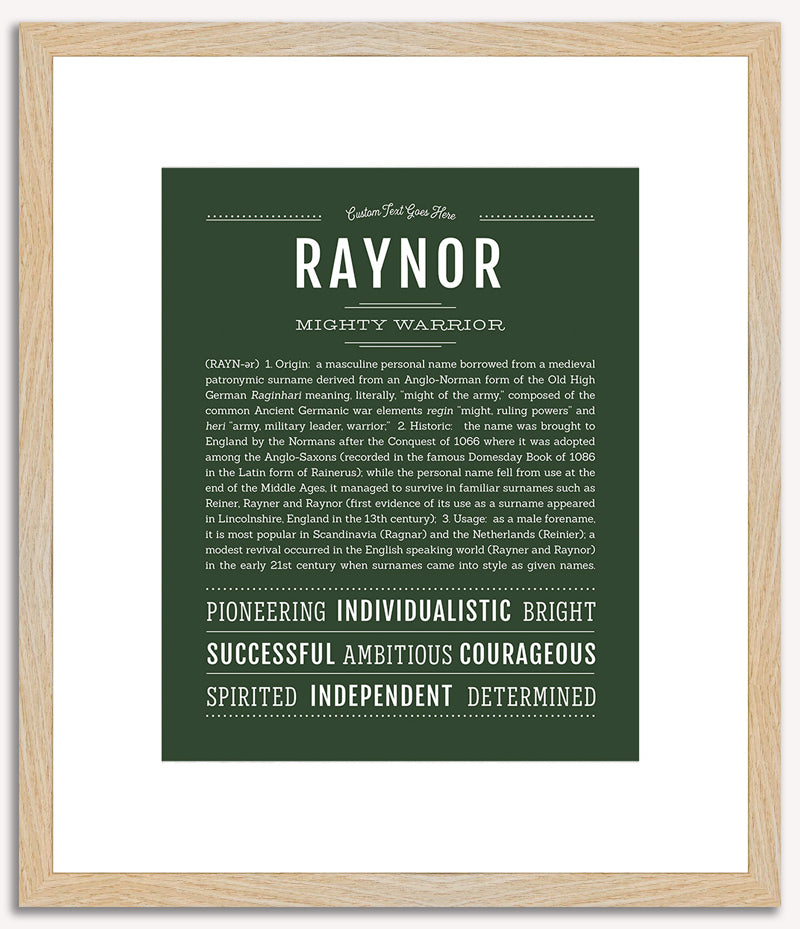 Raynor | Name Art Print