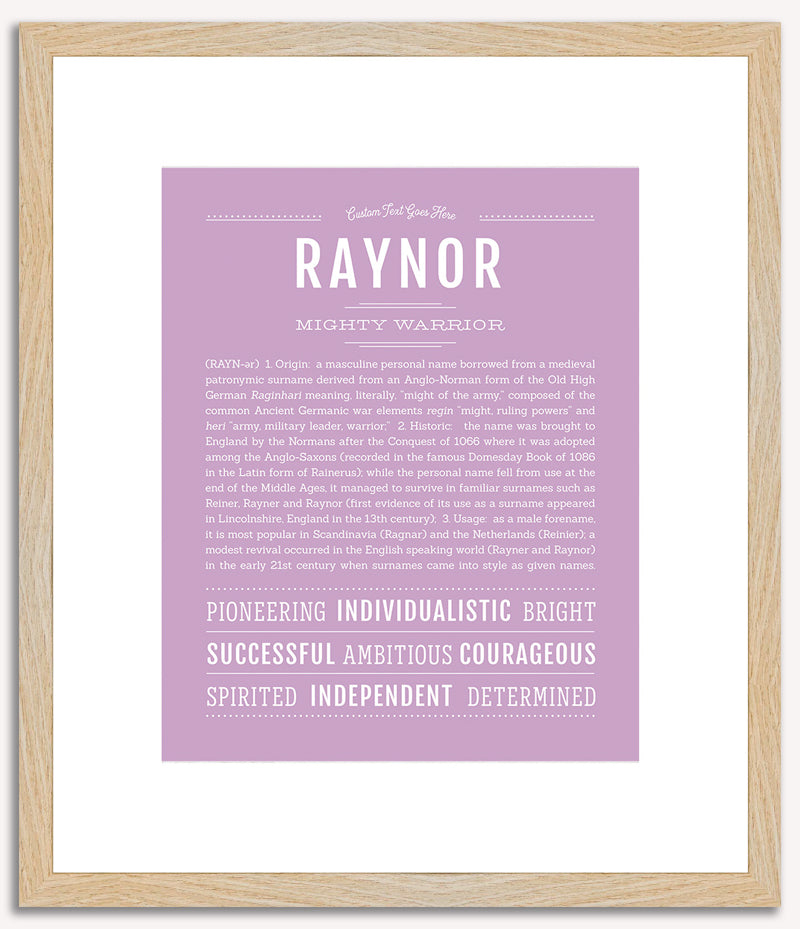 Raynor | Name Art Print