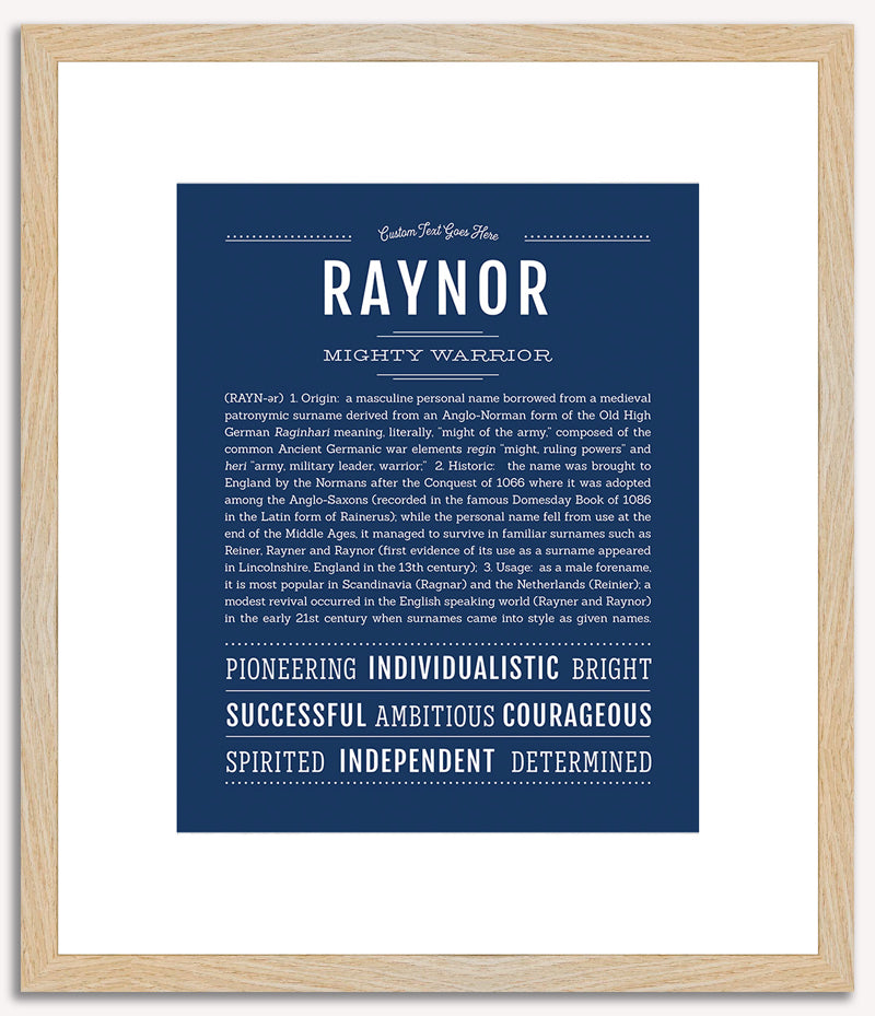 Raynor | Name Art Print