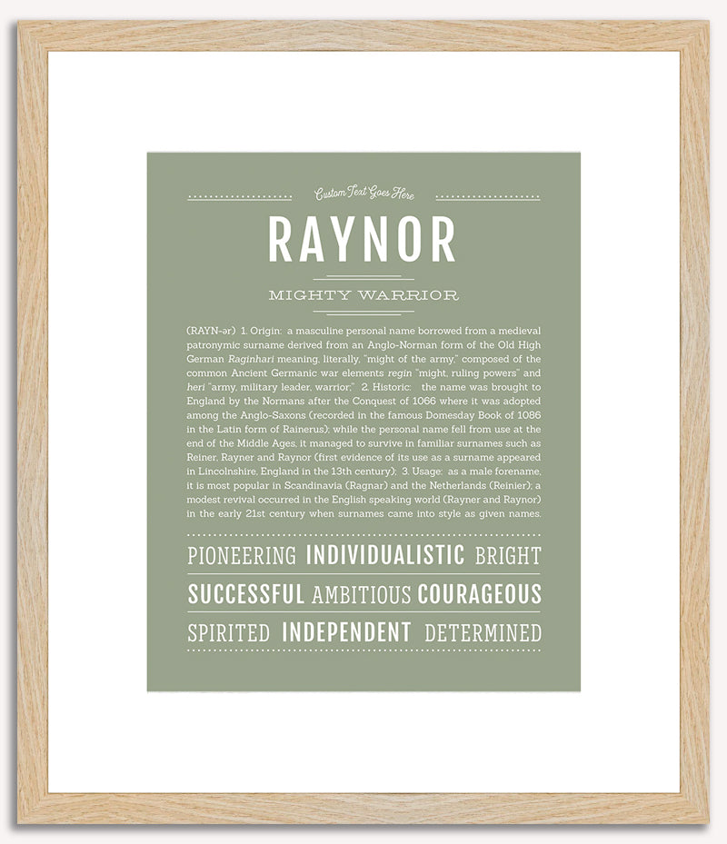 Raynor | Name Art Print