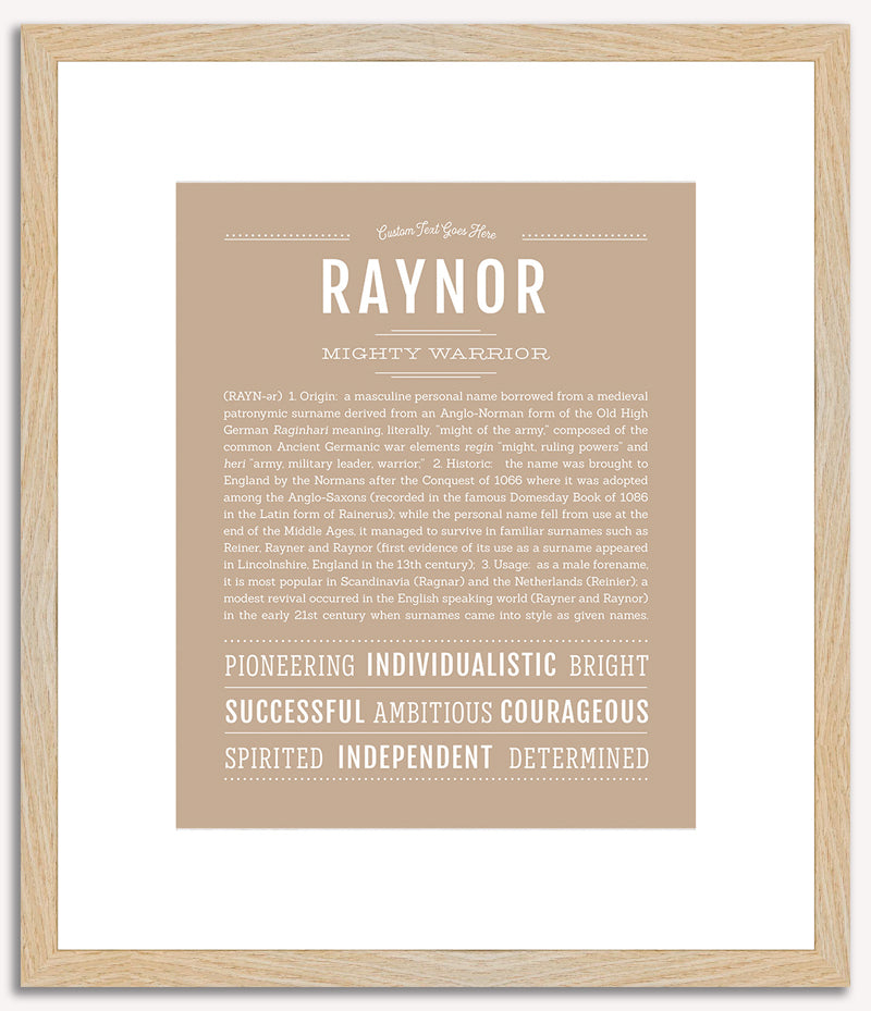 Raynor | Name Art Print