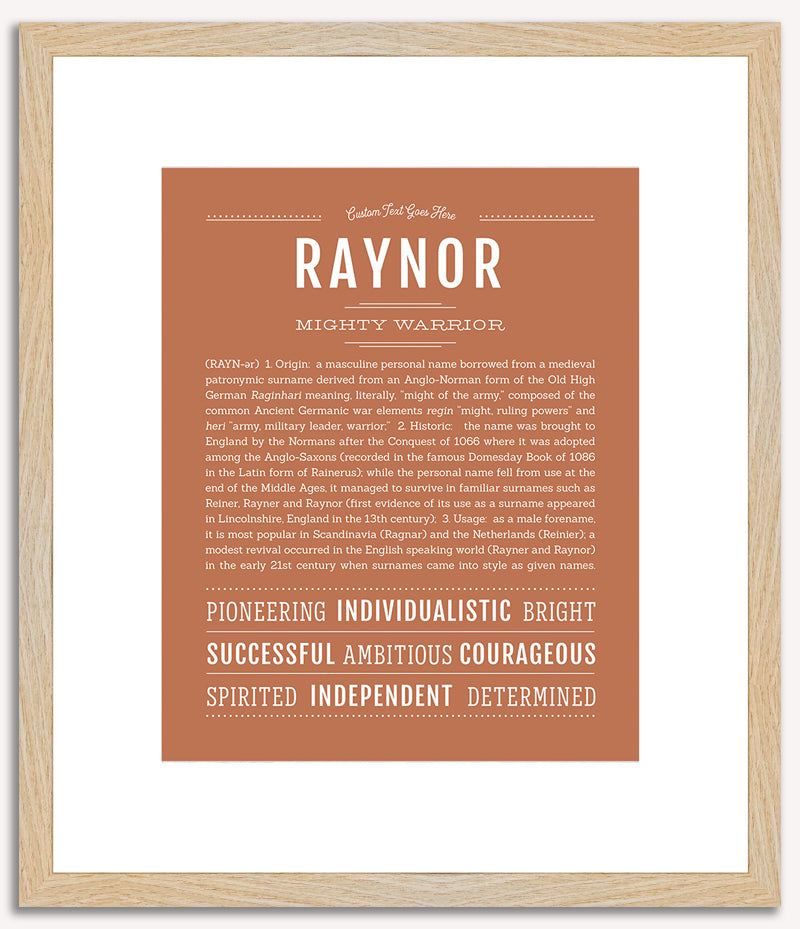 Raynor | Name Art Print