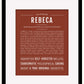 Rebeca | Name Art Print