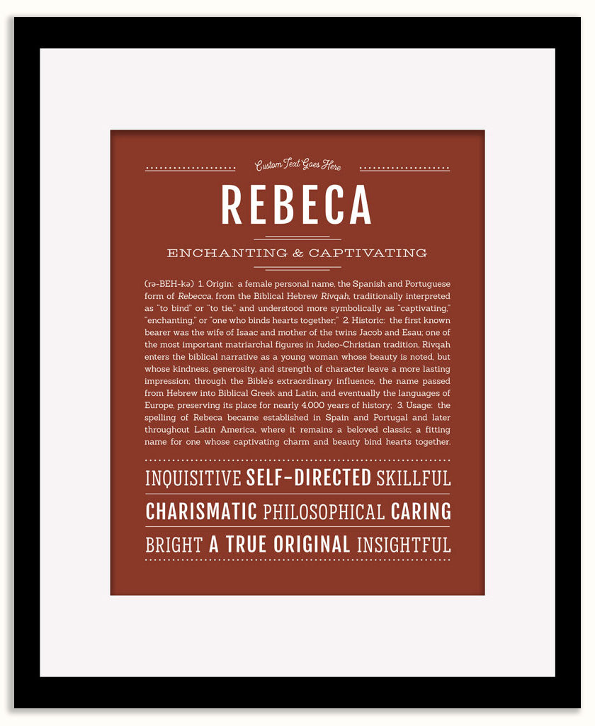Rebeca | Name Art Print