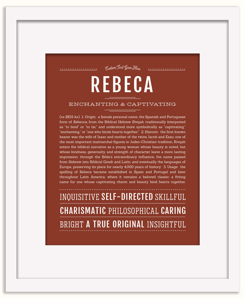 Rebeca | Name Art Print