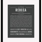 Rebeca | Name Art Print