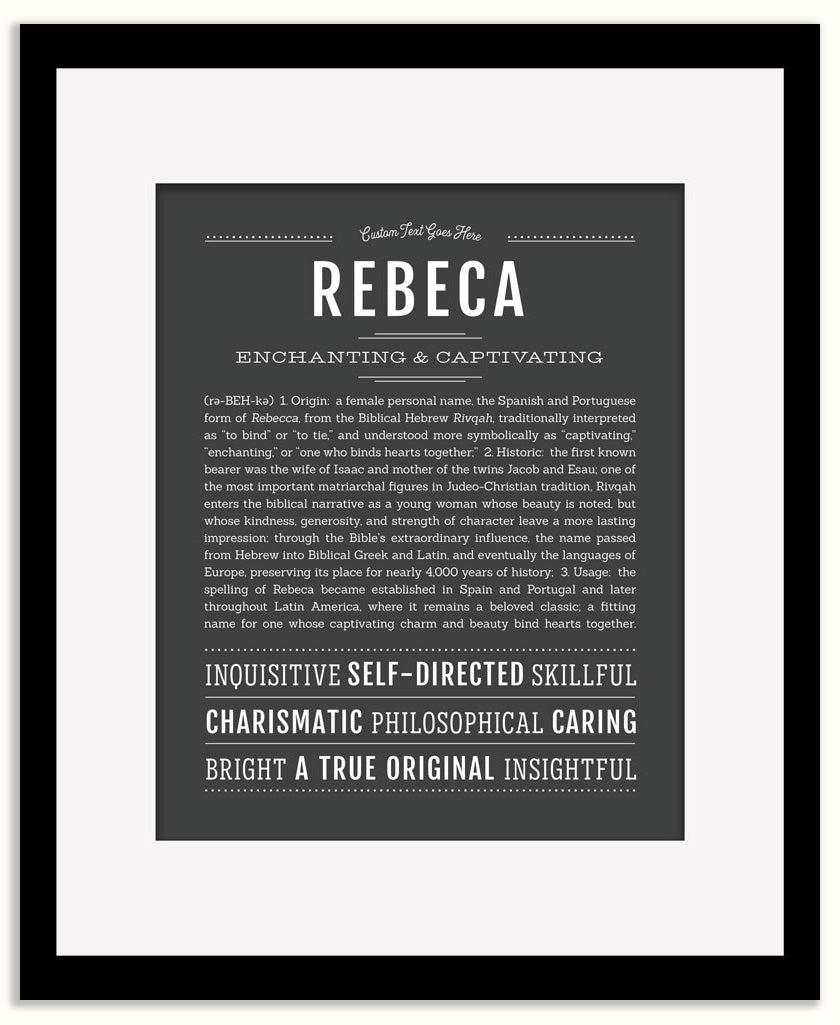 Rebeca | Name Art Print