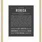 Rebeca | Name Art Print