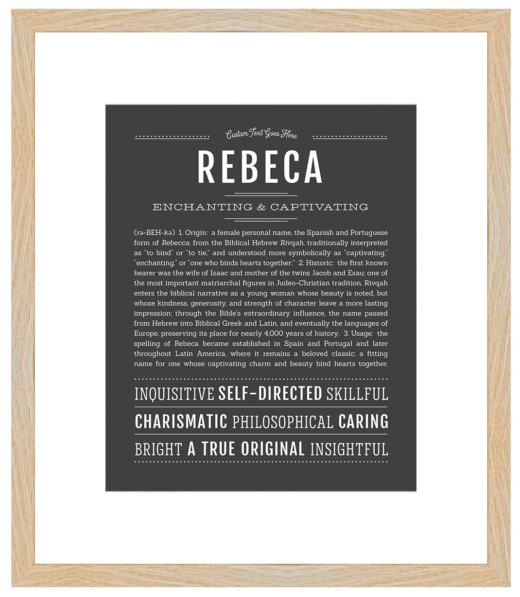 Rebeca | Name Art Print