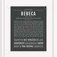 Rebeca | Name Art Print