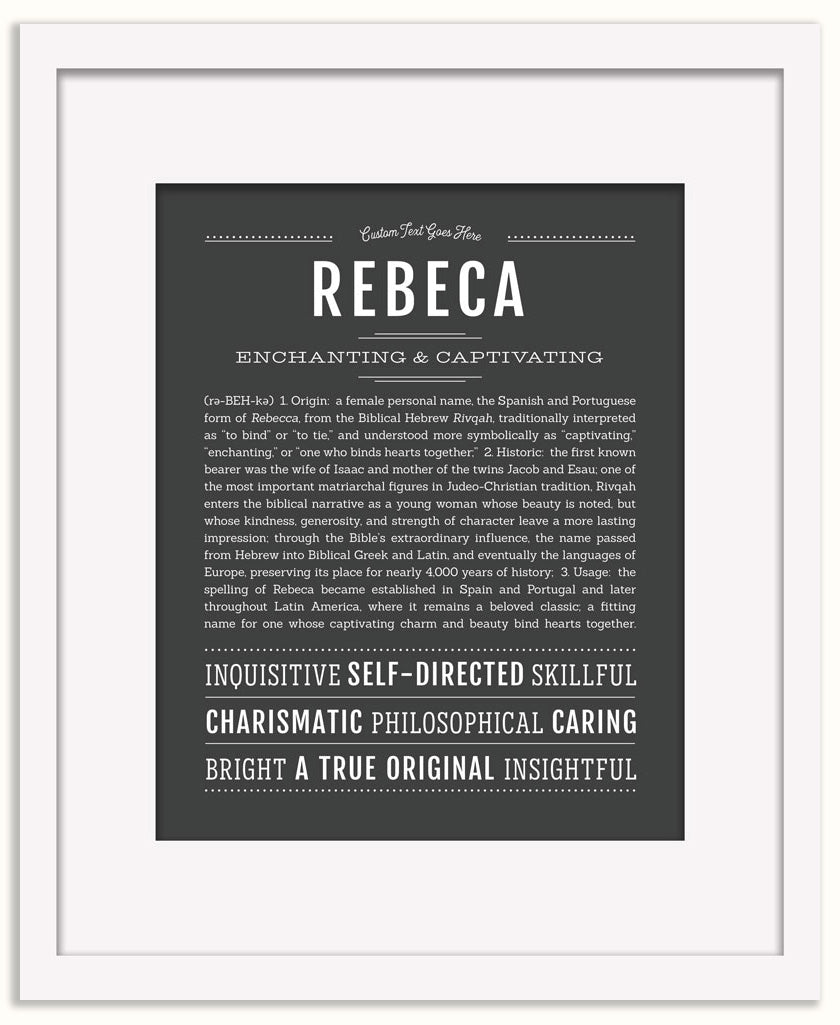 Rebeca | Name Art Print