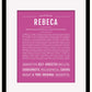 Rebeca | Name Art Print
