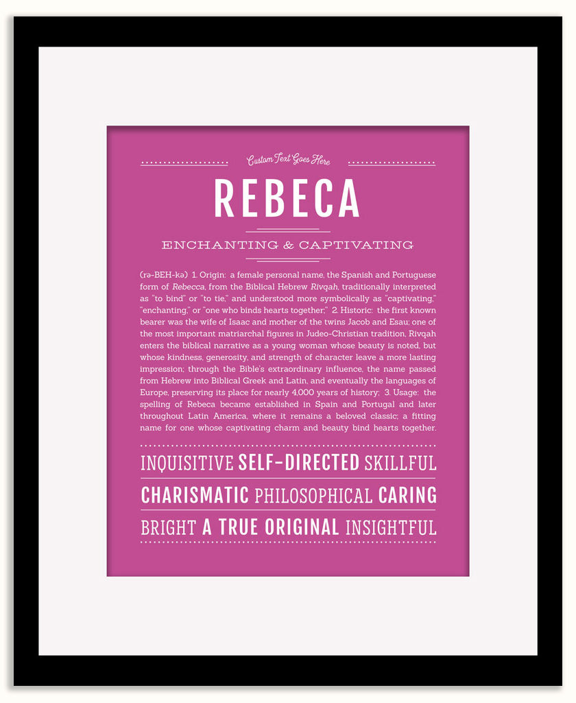 Rebeca | Name Art Print