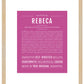 Rebeca | Name Art Print