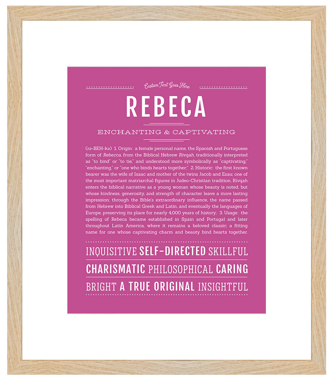 Rebeca | Name Art Print