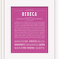 Rebeca | Name Art Print