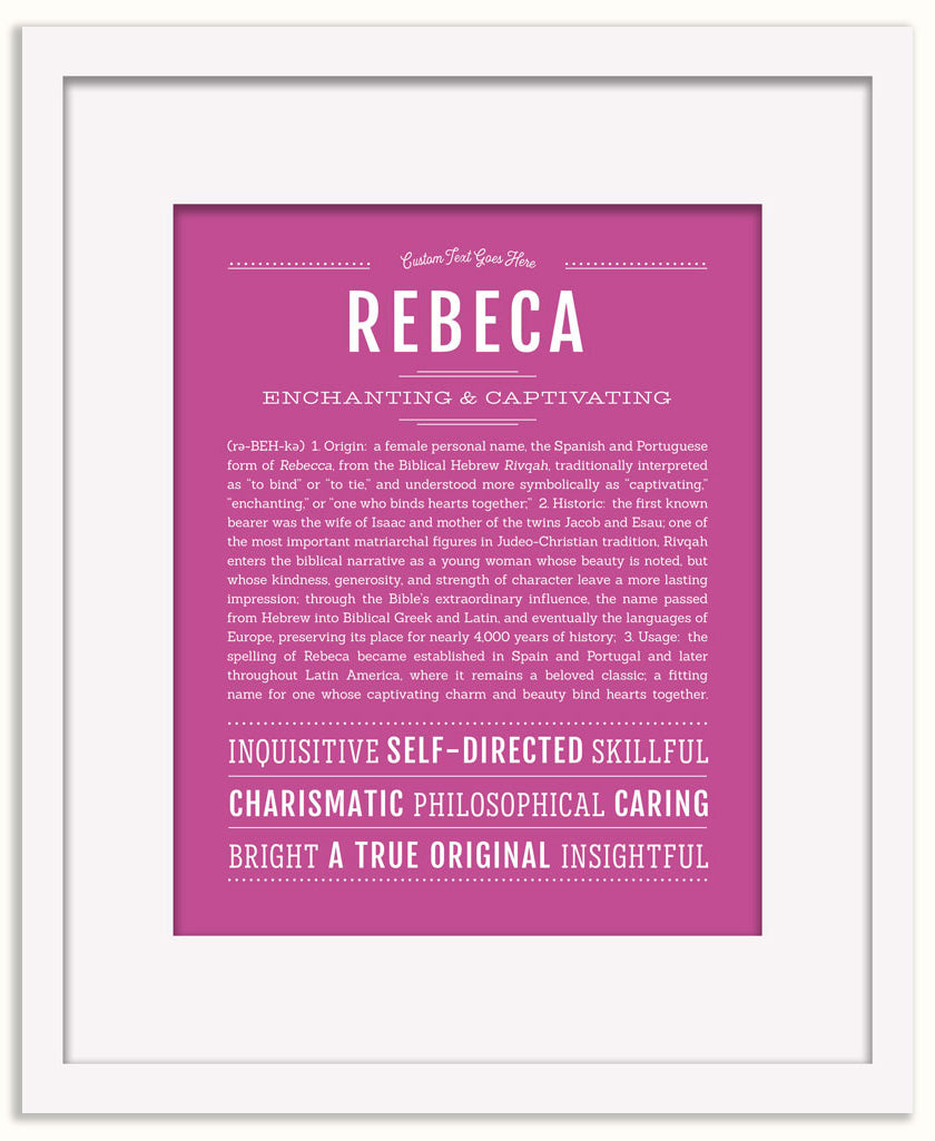 Rebeca | Name Art Print