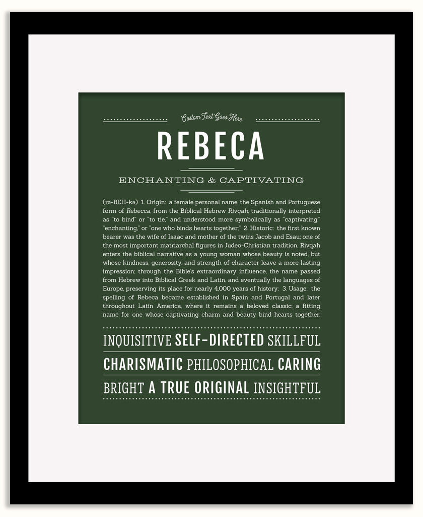 Rebeca | Name Art Print