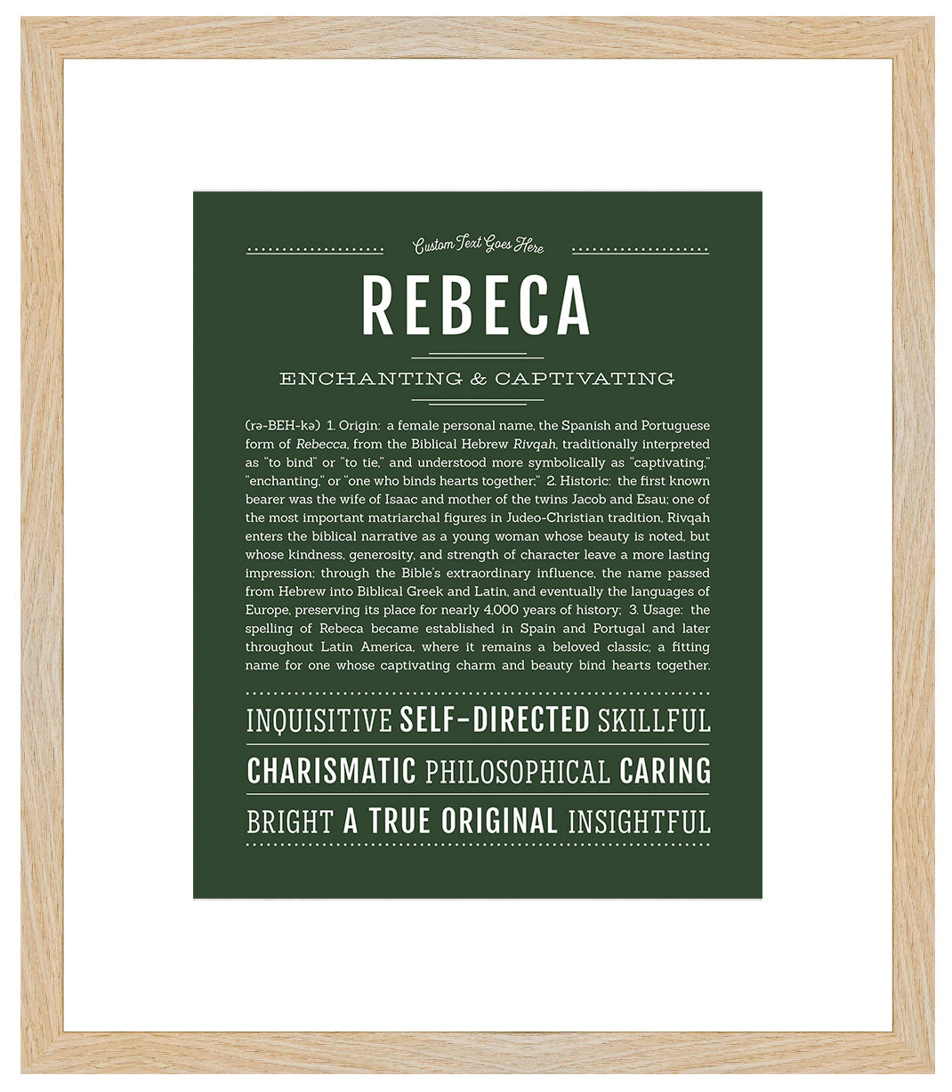 Rebeca | Name Art Print