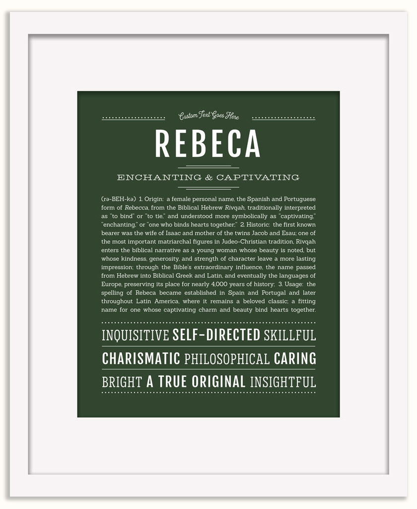 Rebeca | Name Art Print