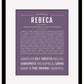 Rebeca | Name Art Print