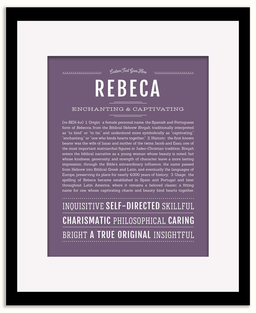 Rebeca | Name Art Print
