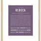 Rebeca | Name Art Print