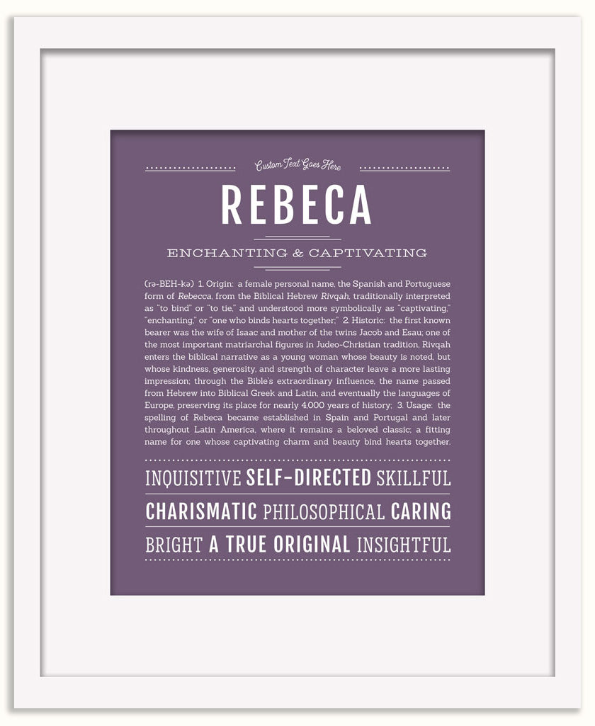 Rebeca | Name Art Print
