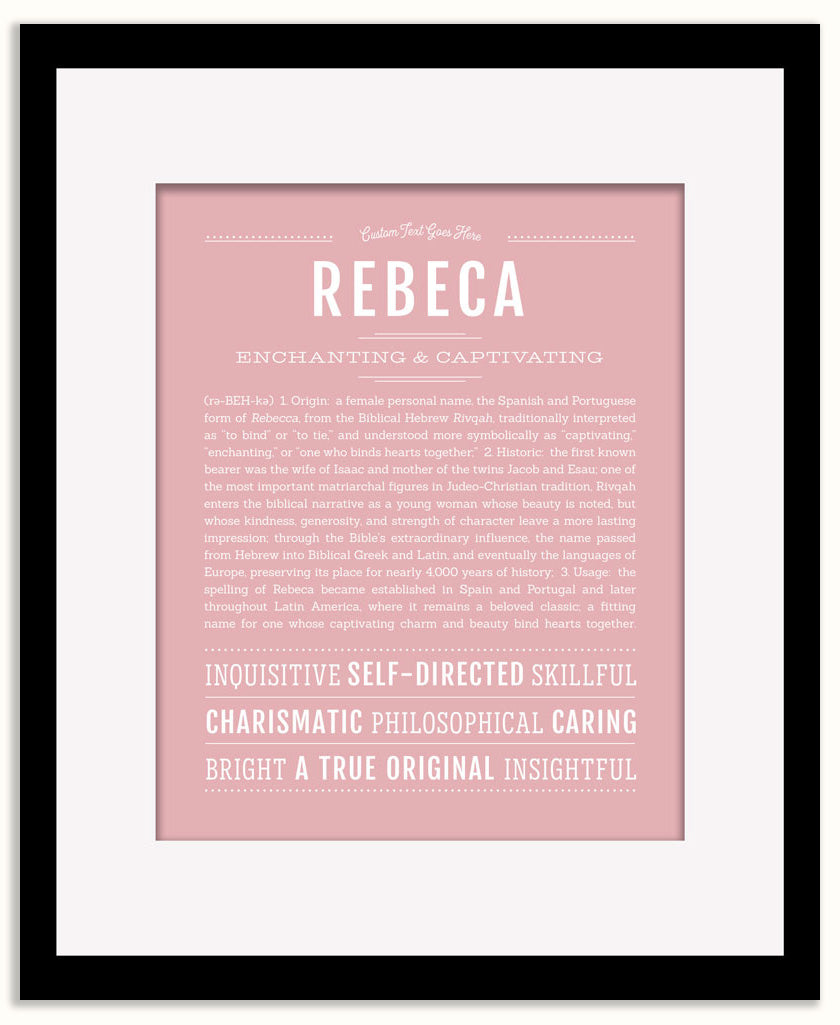 Rebeca | Name Art Print