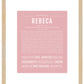 Rebeca | Name Art Print