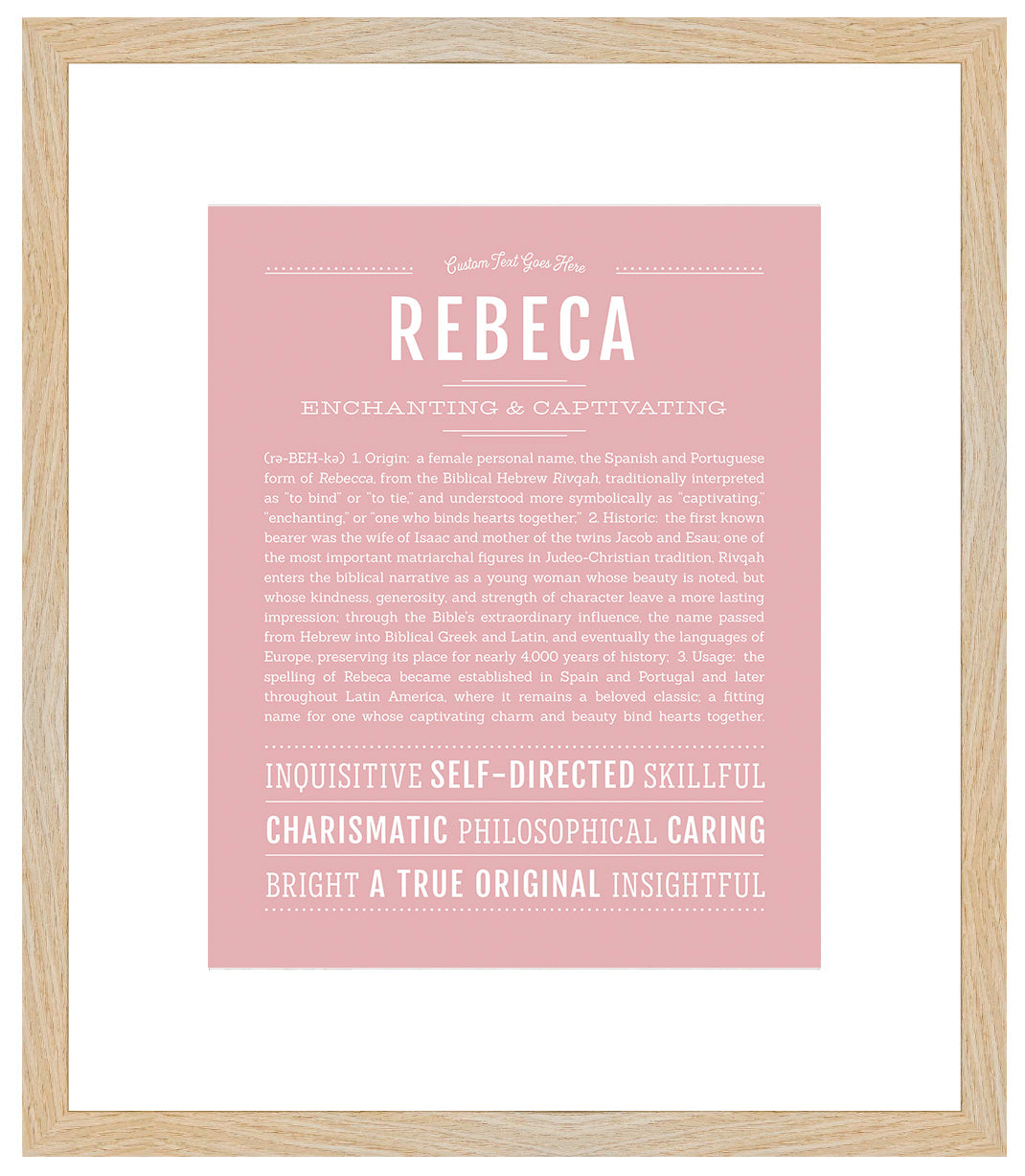 Rebeca | Name Art Print