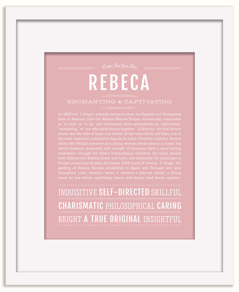 Rebeca | Name Art Print