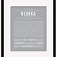Rebeca | Name Art Print