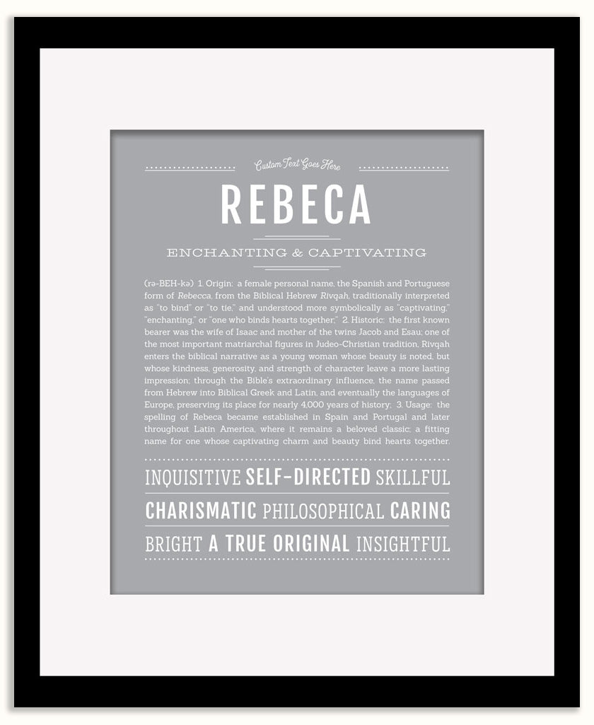 Rebeca | Name Art Print