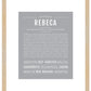 Rebeca | Name Art Print