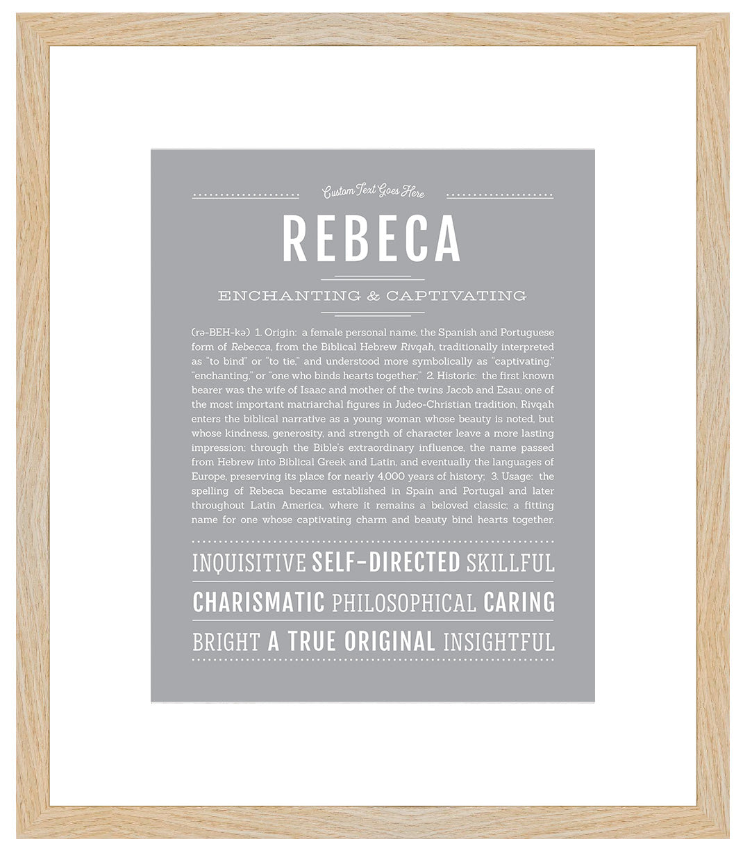 Rebeca | Name Art Print