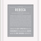 Rebeca | Name Art Print
