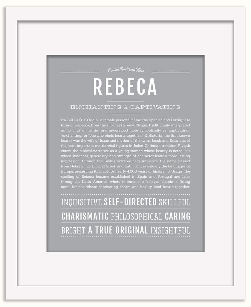 Rebeca | Name Art Print