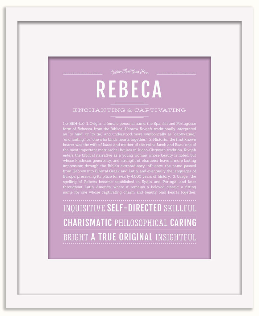 Rebeca | Name Art Print
