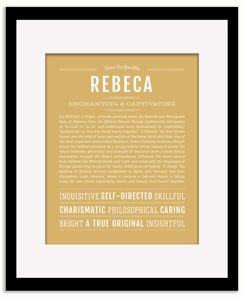 Rebeca | Name Art Print
