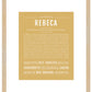 Rebeca | Name Art Print