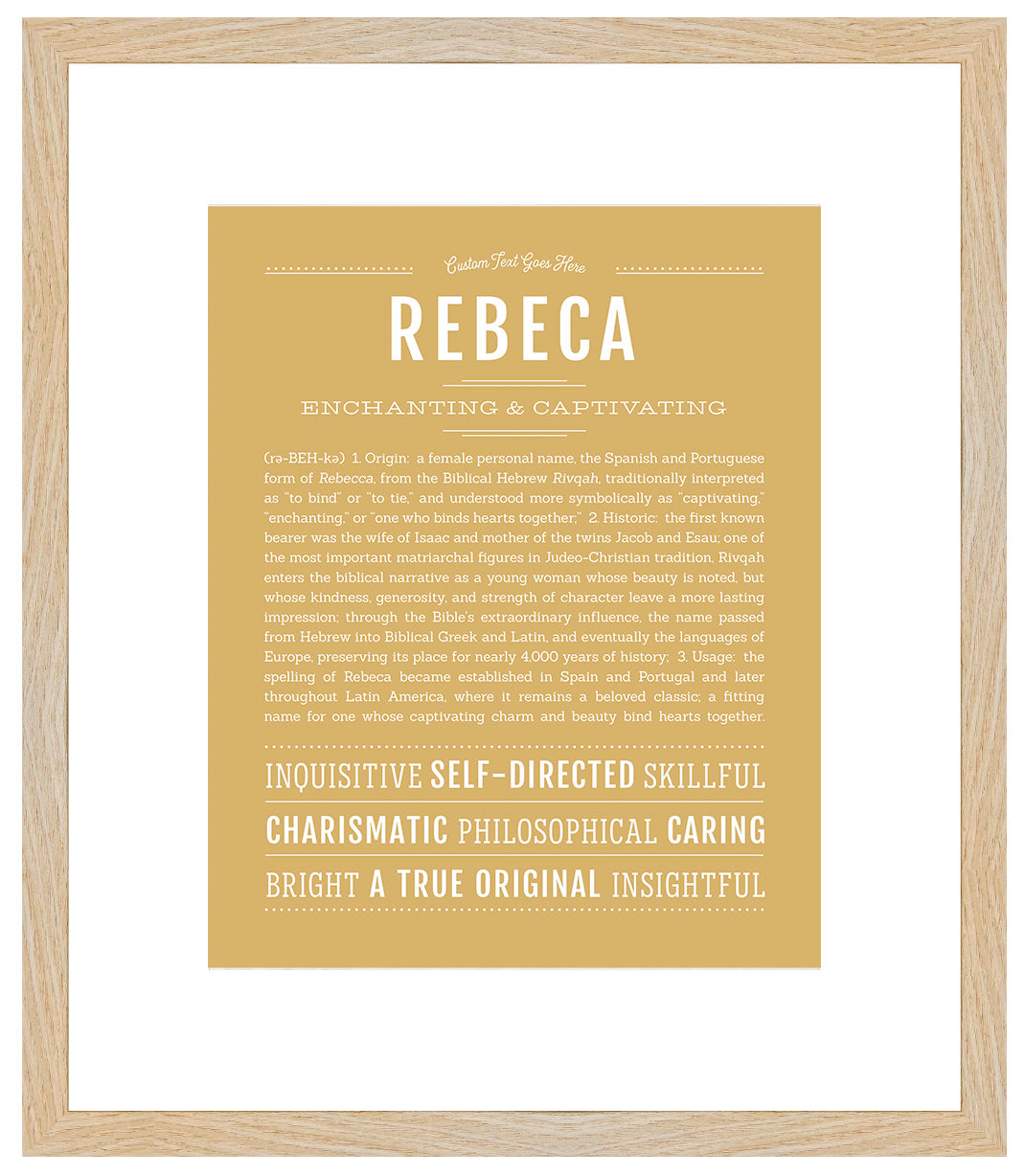 Rebeca | Name Art Print