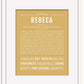 Rebeca | Name Art Print
