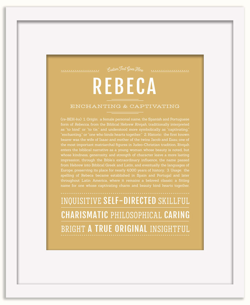 Rebeca | Name Art Print