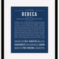 Rebeca | Name Art Print