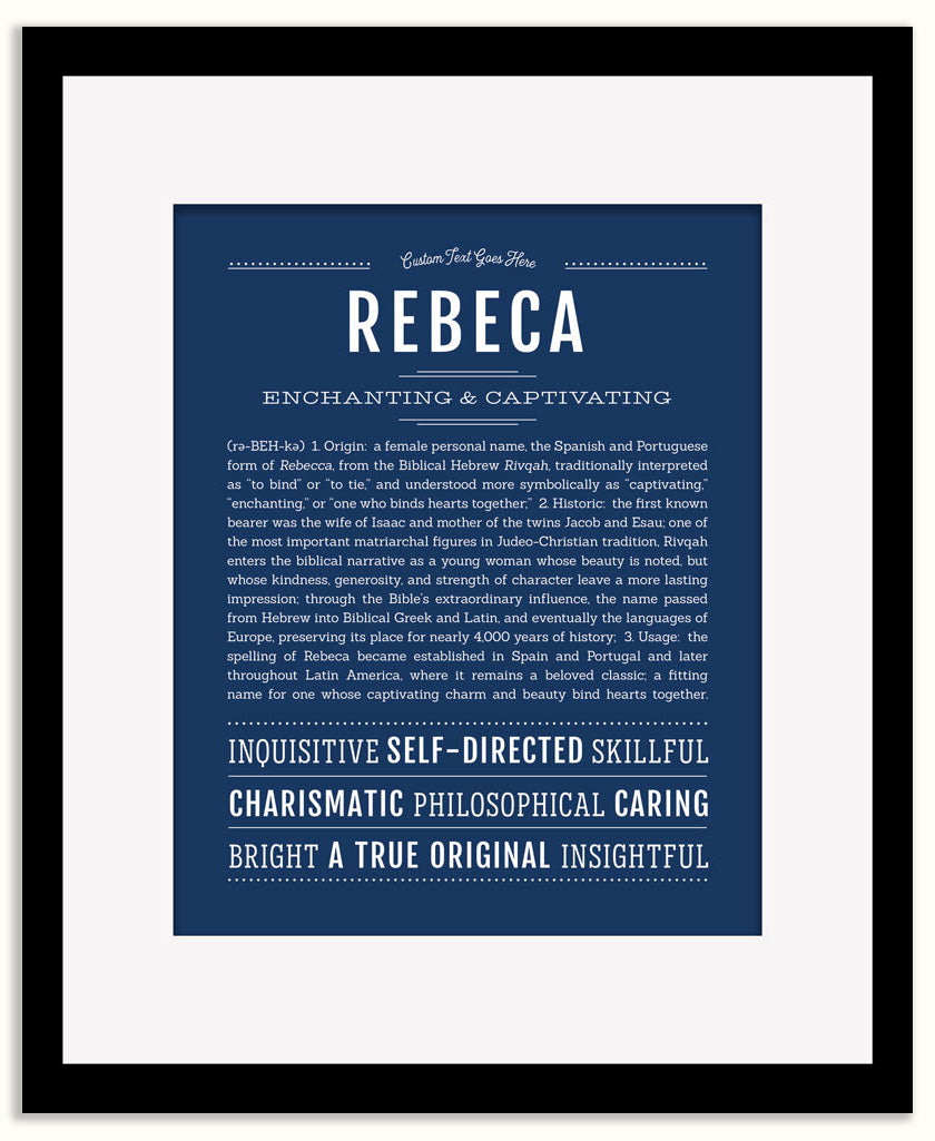 Rebeca | Name Art Print