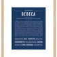 Rebeca | Name Art Print