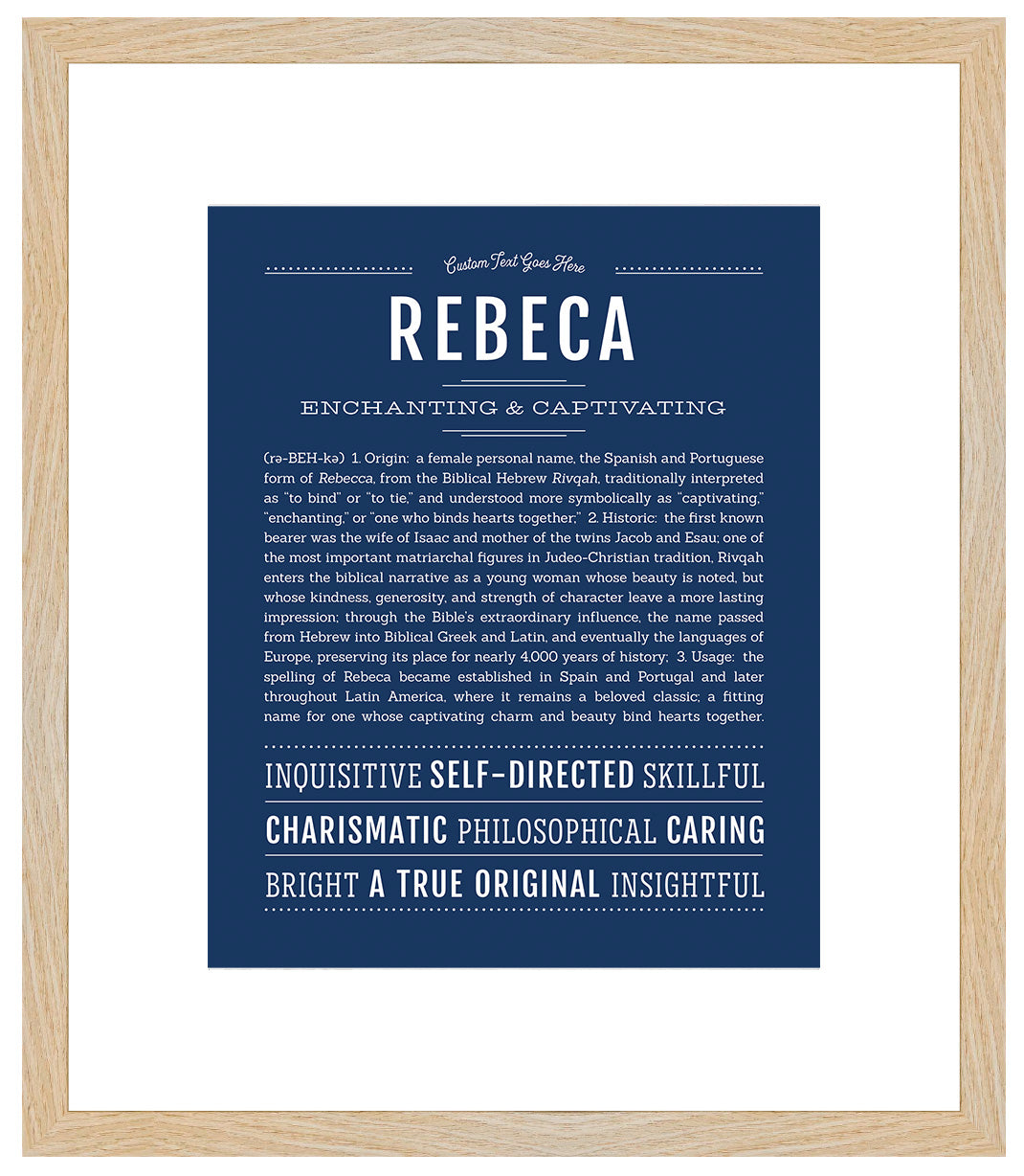 Rebeca | Name Art Print