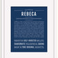 Rebeca | Name Art Print